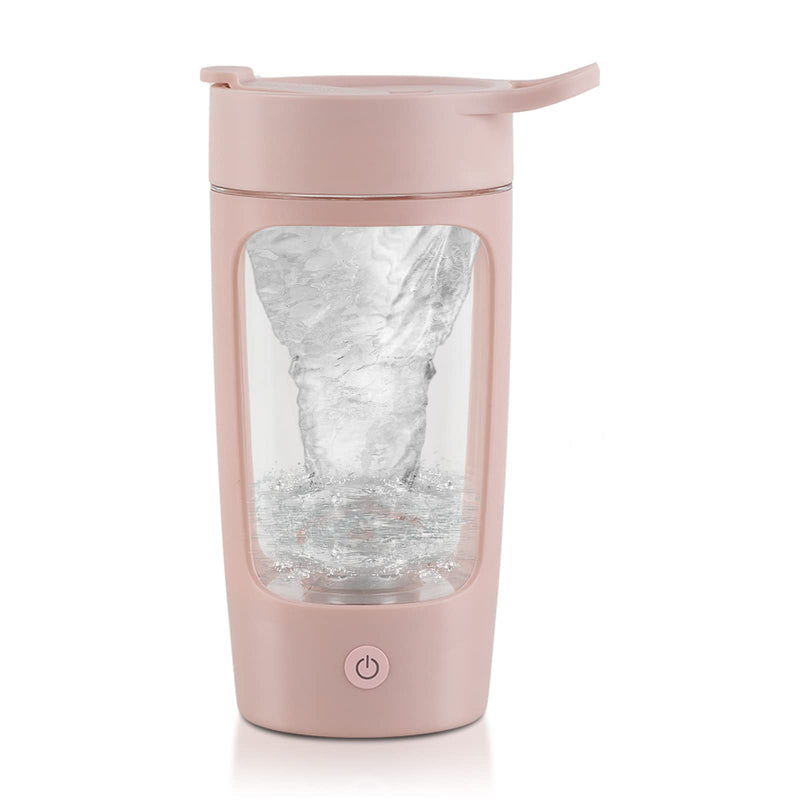EQURA Electric Shaker Protein Shaker, 650ML USB Rechargeable Protein Shake Mixer, Tritan Electric Protein Shaker, BPA-Free (Pink) Pink - NewNest Australia