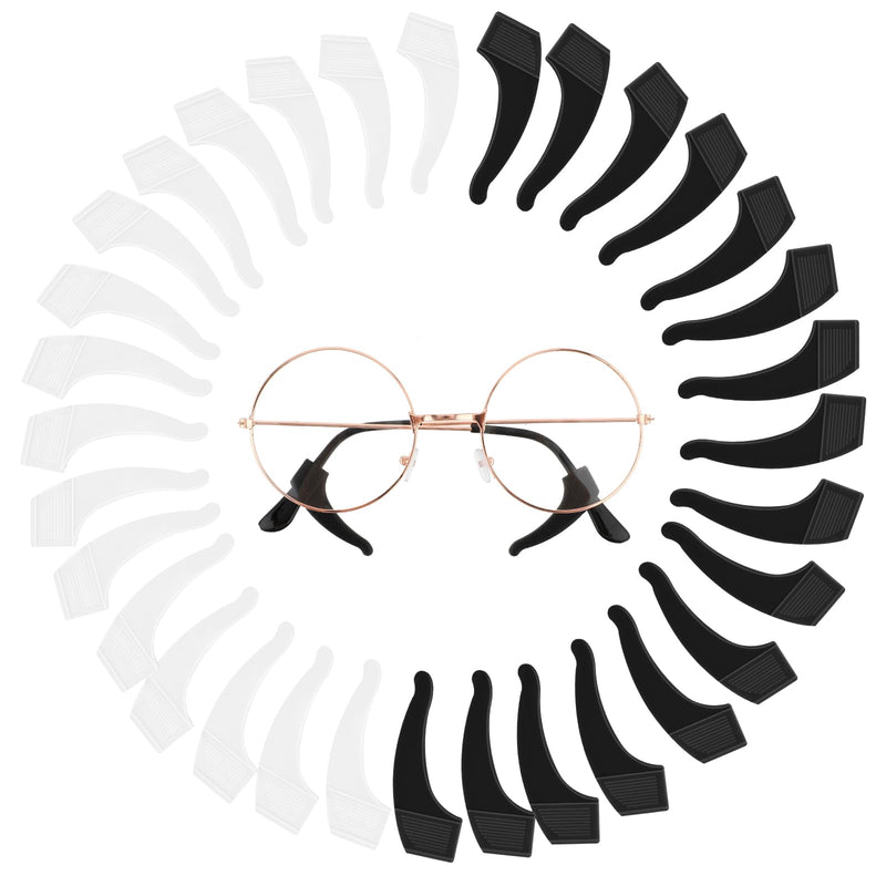 WLLHYF 16 Pairs Silicone Glasses Ear Cushions Non-Slip Ear Hook Holder Glasses Temple Set Soft Sunglasses Holder Comfortable Ear Hooks Glasses Accessories - NewNest Australia