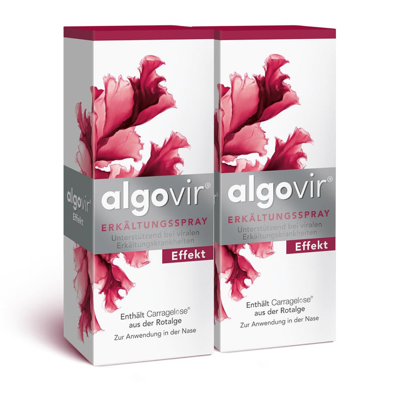 algovir® effect cold spray 2x20 ml | to ward off cold viruses | can protect against a cold | with natural active ingredient from red algae | ideal for adults and children aged 6 and over. 20.00 ml (pack of 2) - NewNest Australia