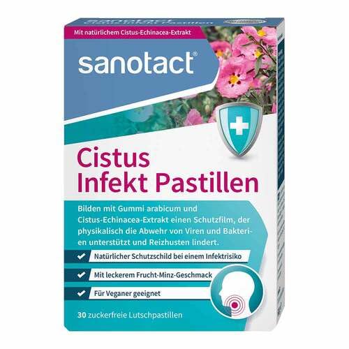SANOTACT Cistus Infection Pastilles 30 pcs - NewNest Australia