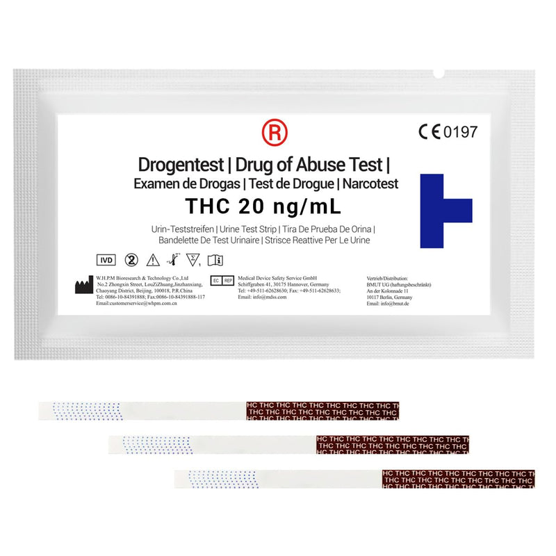 10x THC drug test rapid test urine | 20ng/mL | Urine test | Test strips (pharmacy quality) - NewNest Australia