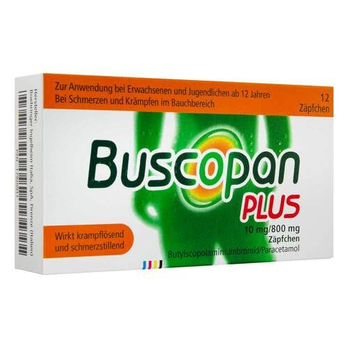 BUSCOPAN plus 10 mg/800 mg suppositories 12 pcs - NewNest Australia