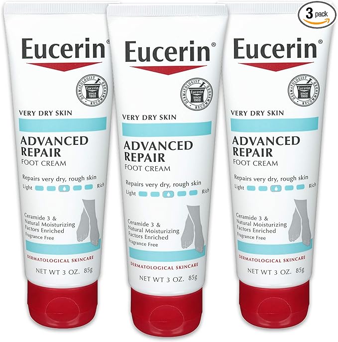Eucerin Dry Skin Therapy Foot Creme Plus Intensive Repair 88 ml (Pack of 3) (Parallel Import) - NewNest Australia