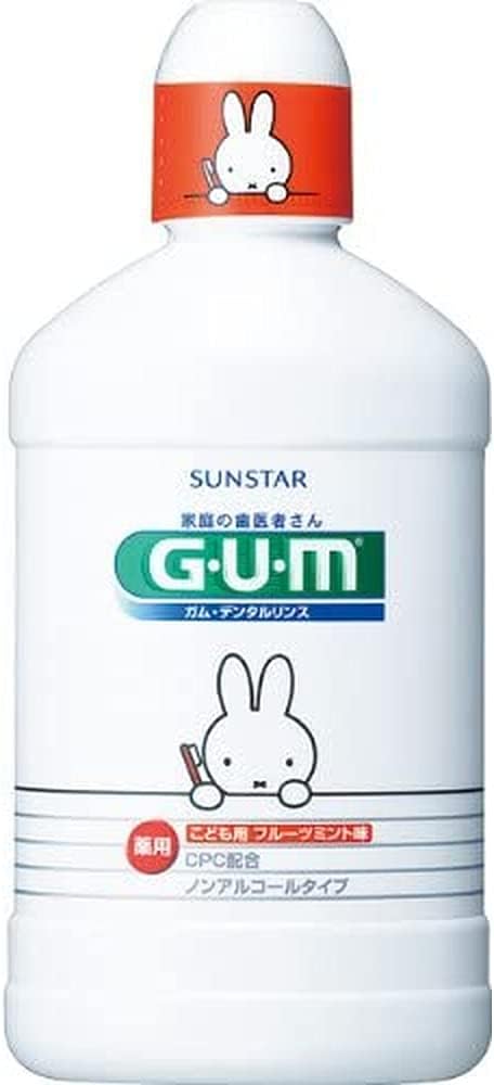GUM (Quasi-drug) Dental Rinse for Kids, Liquid Toothpaste, Fruit-Mint Flavor, Non-Alcoholic, Hypoallergenic, 8.5 fl oz (250 ml) - NewNest Australia