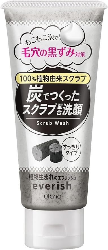 Utena everish charcoal scrub face wash 135g - NewNest Australia
