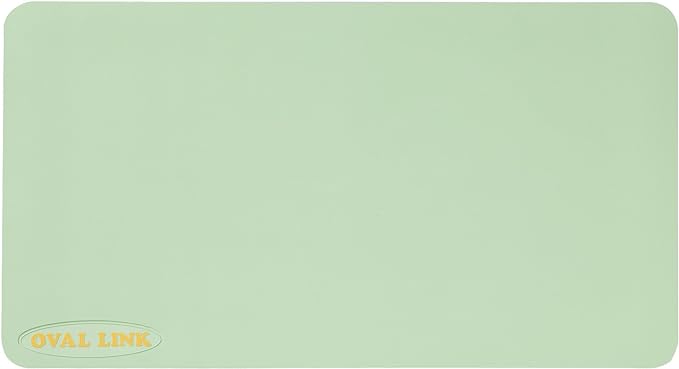 Koshin Rubber Oval Link Bathroom Mat Light Green L - NewNest Australia