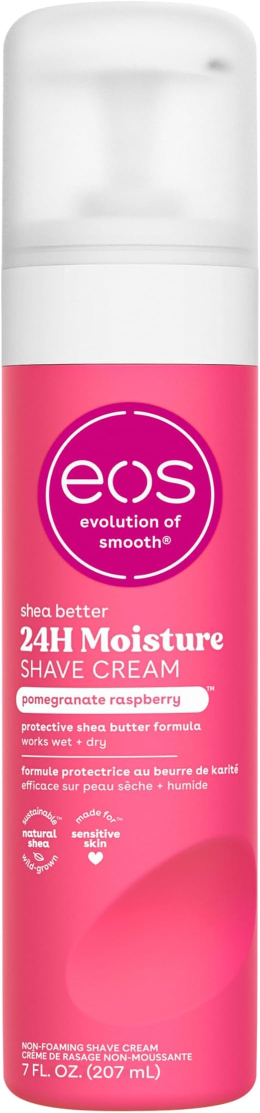 EOS Ultra Moisturizing Shaving Cream - Pomegranate Raspberry | 24 Hour Moisture | 7 fl. oz - NewNest Australia