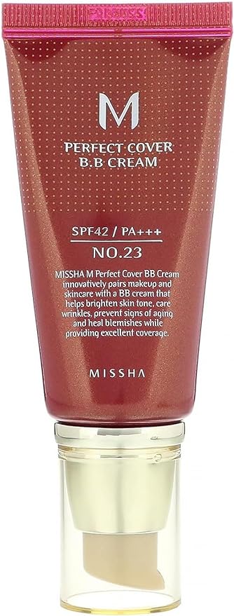 MISSHA M Perfect Cover BB Cream SPF 42/PA+++ 1.7 fl oz (50 ml) No. 23 Natural Beige Direct Import from Korea - NewNest Australia