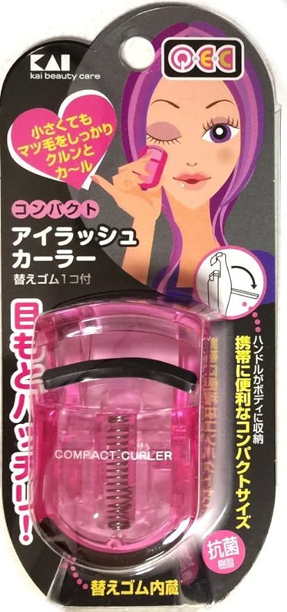 Kaiji Q・E・C PC Eyelash Curler (Compact) Pink - NewNest Australia