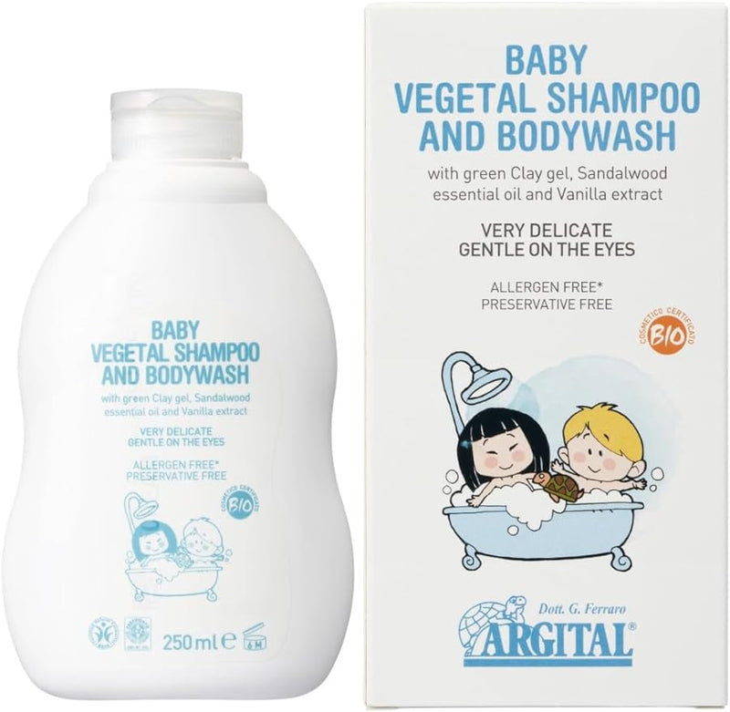 ARGITAL Vegetal Baby Hair & Body Shampoo 250mL - NewNest Australia