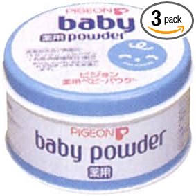 Pigeon Medicated Baby Powder, Blue Can, Set of 3 - NewNest Australia