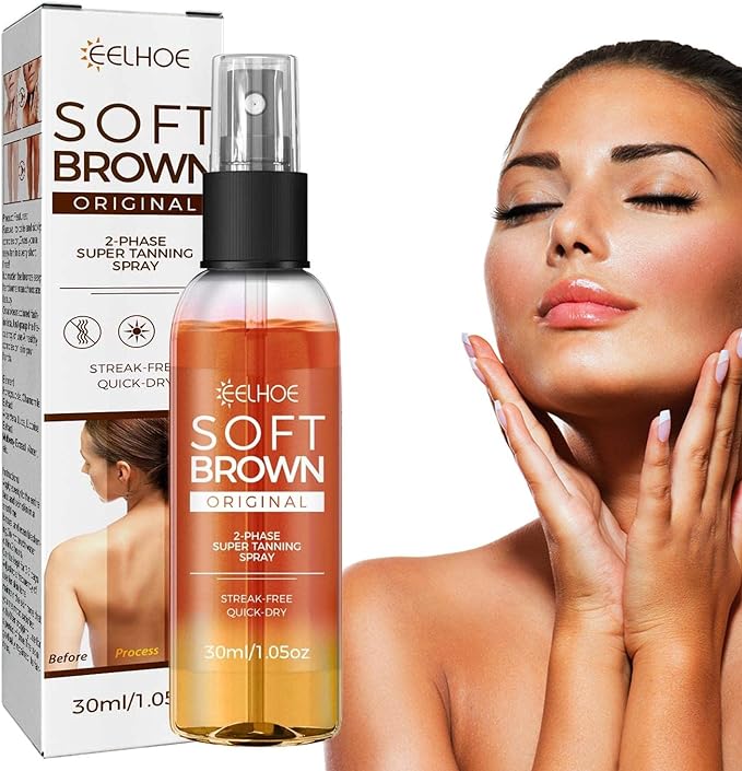 Self Spray Tanning, Natural Tanning Oil Spray Mousse - Graduated Self Tanning Spray, Quick Dry Body Face Self Tanner Lotion Spray, Tan Moisturizer, 30ml - NewNest Australia