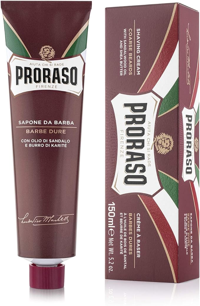 PRORASO PRORASO Shaving Cream Nourish Shaving Men's Shaving Foam Sensitive Skin Sandalwood Made in Italy 150ml 1 piece (x 1) - NewNest Australia