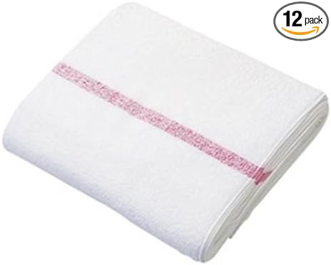 Marhal Red Line Towel, 360 Momme (Pack of 12) - NewNest Australia