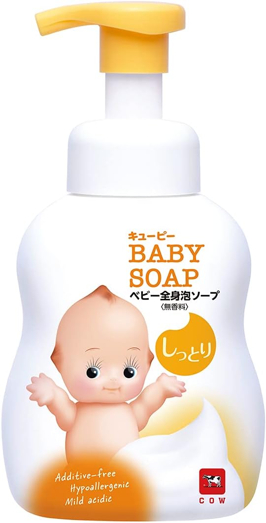 Kewpie Moist Full Body Baby Soap, Foam Type, Pump, 13.5 fl oz (400 ml) - NewNest Australia