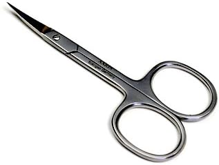 German Solingen AXiON #slg007303fba Stainless Steel Eyebrow / Cuticle Scissors Premium Smoke Finish - NewNest Australia
