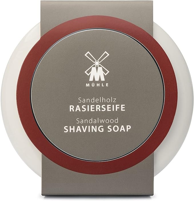 Muhle porcelain shaving bowl (with shaving soap) SANDALWOOD (RN2SH) - NewNest Australia
