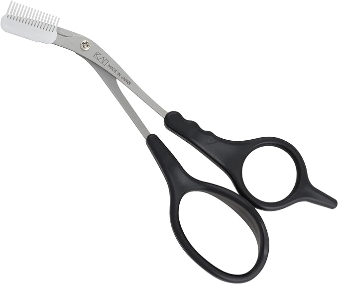 Kai HC1134 Mayu Scissors DX with Combs for Eyebrow Care, 1 Piece (x1) - NewNest Australia
