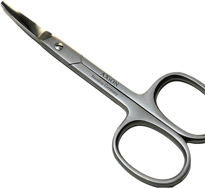 German AXiON Stainless Steel Baby Scissors Nose Hair Clipper (Round/Warp) Luxury Smoke Finish #slg007728fba - NewNest Australia