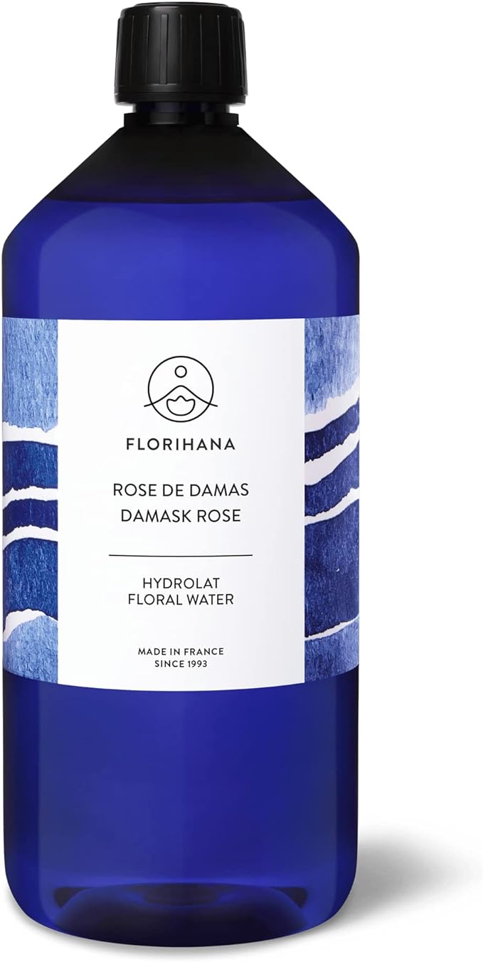 Florihana Official Bulgarian Rose Damask Floral Water Organic 33.8 fl oz (1,000 ml), Rose Rose, Rose Water, Natural Additive-Free Lotion, Ecocart, Organic, Plant-based, Flower Water, Herbal Water, - NewNest Australia