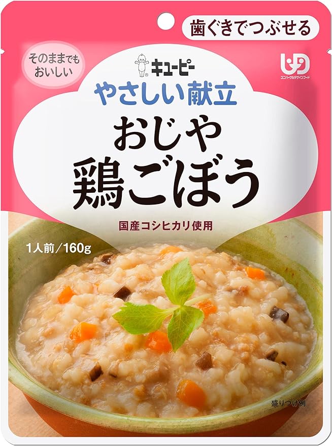 Kewpie Easy Menu Ojiya Chicken Burdock 160g x 6 [Category 2: Can be crushed with gums] - NewNest Australia