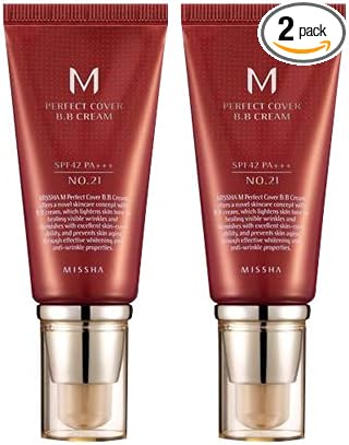 MISSHA M Perfect Cover BB Cream Set of 2 (No. 21) SPF42 PA++ 1.7 fl oz (50 ml) - NewNest Australia
