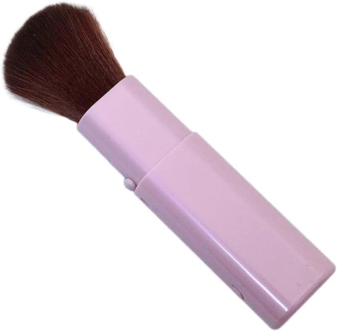 MK-375P Makeup Brush Shishida Seishindo Makeup Brush Slide Face Brush Made in Japan Pink - NewNest Australia