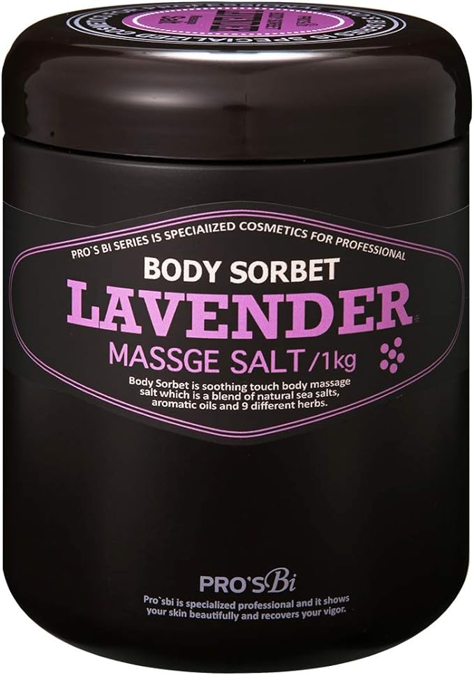 Prozubi Body Sorbet Lavender 2.2 lbs (1 kg), Massage Salt, Body Scrub, Body Salt, Salt Soap, Salt Scrub, Bath Salt, Body Massage, Commercial Use, Body Salt, Salt Massage - NewNest Australia