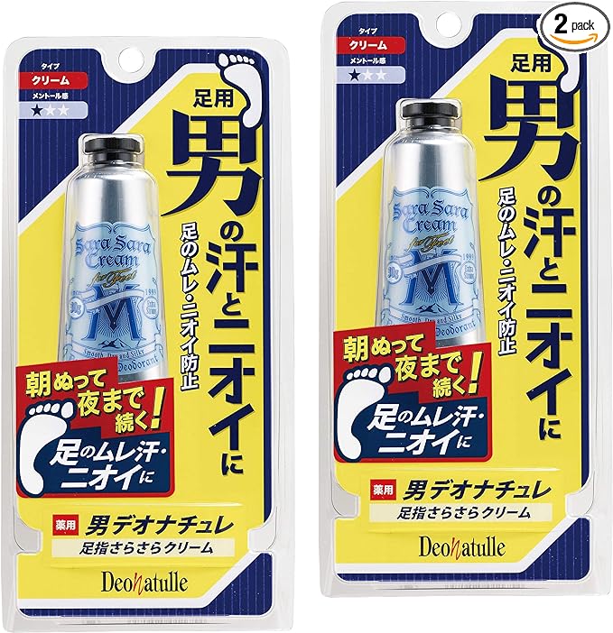 Deonature® Men's Toe Smooth Cream for Men, Straight Slim, Antiperspirant, Cream, 1.1 oz (30 g) (x2) - NewNest Australia