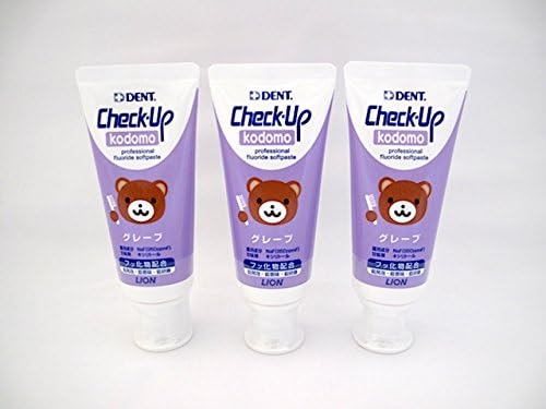 Dental Dedicated Lion DENT Check-Up Kodomo Grape Set of 3 - NewNest Australia