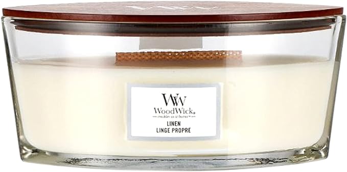Kameyama Wood Wick Hearthwick Large "Linen" Candle Fresh W940053012 - NewNest Australia