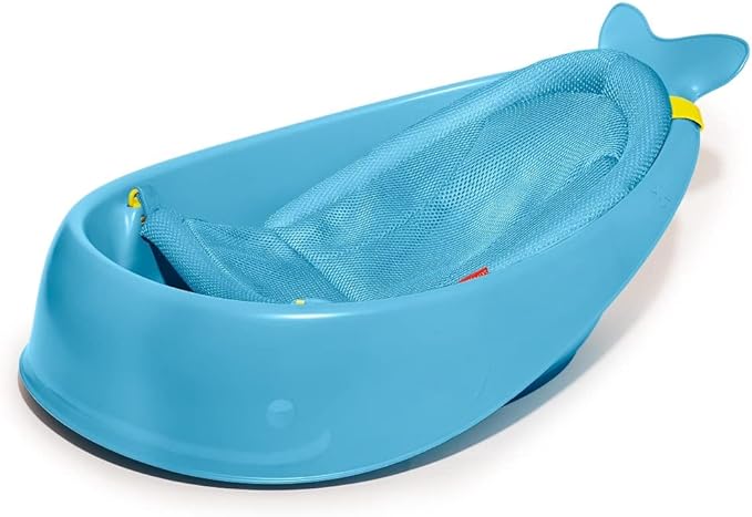 SKIP HOP Whale Baby Bath, Whale Bathtub, Can Be Used by Newborns, Spacious, Winter, Warm, Warm Bath [Genuine Japanese Product] Light Blue, 1 Piece (x 1) BCSH235465 - NewNest Australia