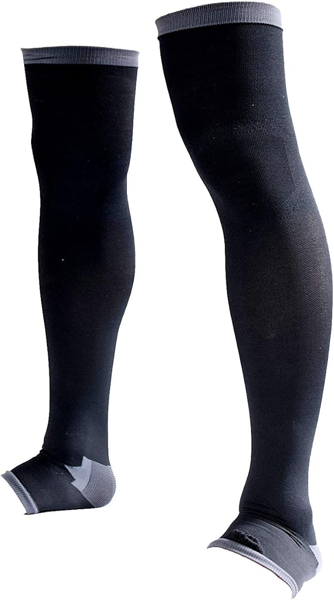 Dekiru Man Project Men's Compression Socks, Elastic Stockings, Open Toe, Prevents Legs Cleaning, Recommended by Juntendo University Visiting Professor - NewNest Australia