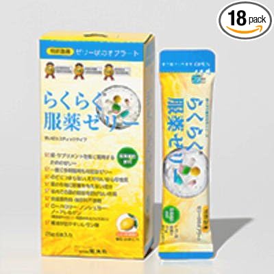 Ryukakusan Rakuraku Jelly Stick Type, Lemon Flavor, 0.9 oz (25 g) x 6 Packs, Set of 3, 0.9 oz (25 g) (x 18) - NewNest Australia