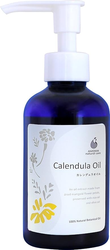 AMOMA Calendula Oil, 6.3 fl oz (160 ml), Calendra Oil for Baby Oil, Perineum Massage, Nipple Care, 100% Vegetable Exudation Oil - NewNest Australia