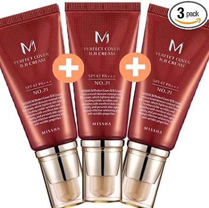 1+1+1 set (MISSHA Misha Misha) M Perfect Cover BB Cream SPF 42/PA+++ 21 + 21 = 3 Piece Set - NewNest Australia