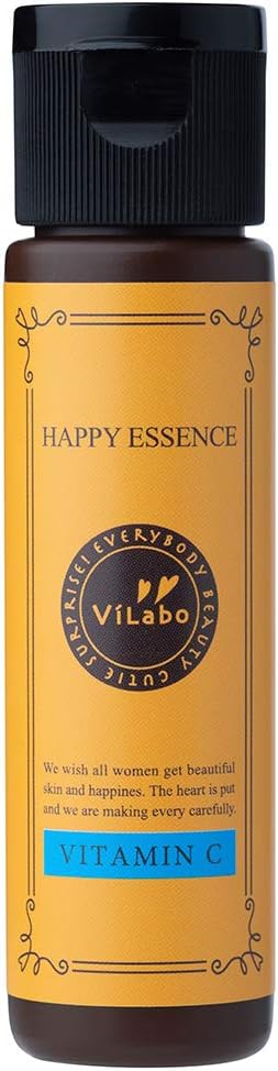 Solution + Solution HAPPY ESSENCE/Type: Vitamin C Derivative (Happy Essence V), 1.1 fl oz (30 ml) Solution Serum | Made in Japan ViLabo Genuine Product - NewNest Australia