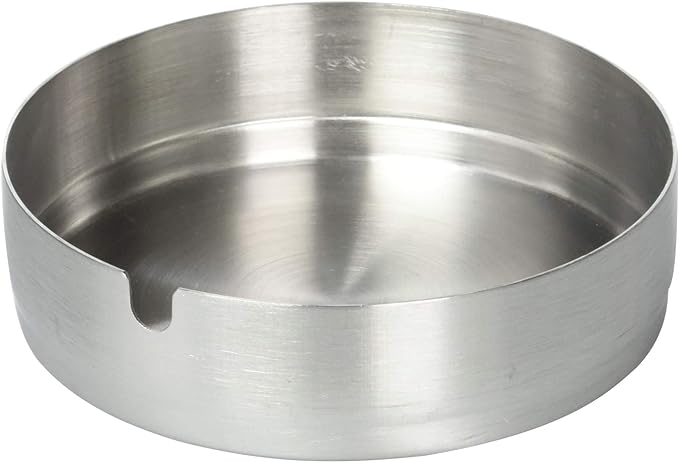 Echo Metal Stainless Ashtray 97 φ Silver 97x97xh28 mm 0899 – 083 - NewNest Australia