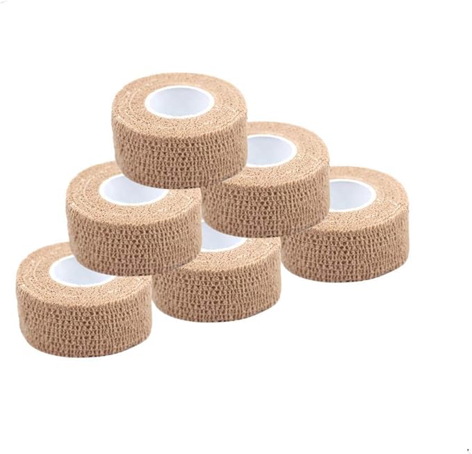 Self-Adhesive Tape, Taping, Elastic Bandage, Elastic Bandage, Thick, 6 Rolls - NewNest Australia
