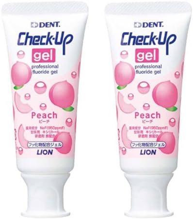 Lion Check Up Gel, Peach 2.1 oz (60 g) x 2 Bottles - NewNest Australia
