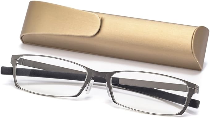 KLESIA Reading Glasses, Blue Light Cut, Ultra Lightweight, Compact Storage, Reading Glasses, Fashion (Frequency: +2.0, Brown) - NewNest Australia