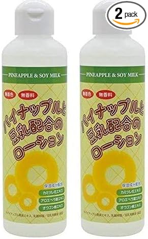 Pineapple Soy Milk Lotion, 6.8 fl oz (200 ml), Set of 2, For Hair Removal, Hair Removal, After Unwanted Hair Treatment - NewNest Australia