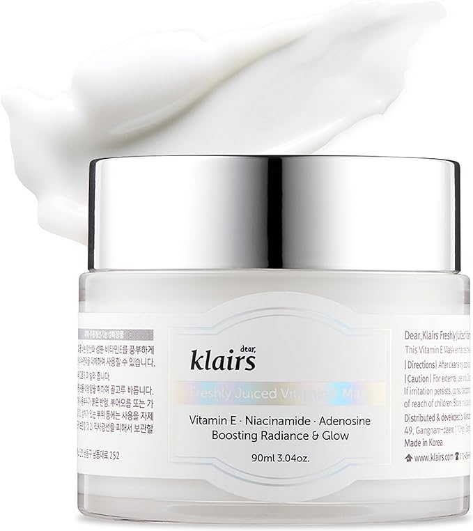 Klairs Freshly Juiced Vitamin E Mask 90ml Cream Moisturizing Facial Beauty Skin Cream Korean Cosmetics Oil Care Niacinamide High Concentration Skin Care Moisturizing Vegan Skin Care Skin White Pore - NewNest Australia