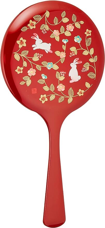 Yamanaka Lacquer Hanakoji Hand Mirror Vermilion M15394-1 - NewNest Australia