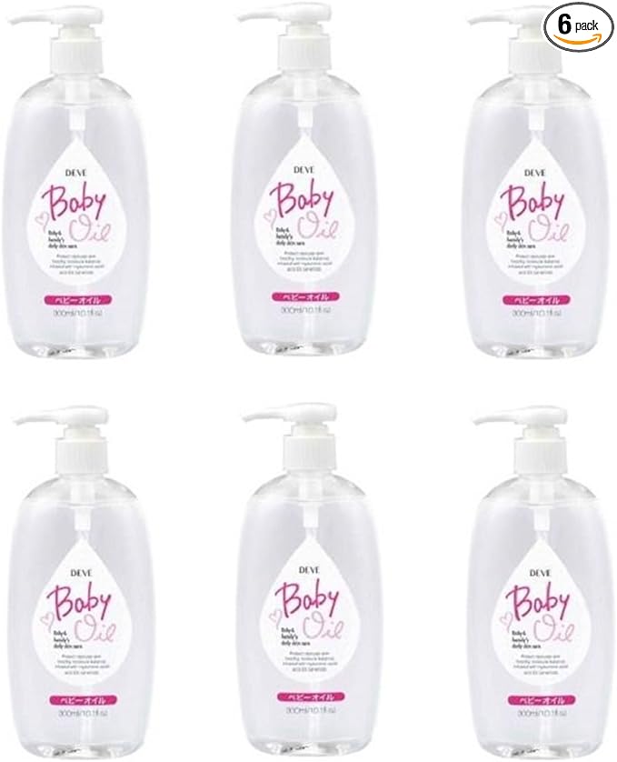 Kumano Fat Dib Baby Oil, 10.1 fl oz (300 ml) x 6 Packs - NewNest Australia