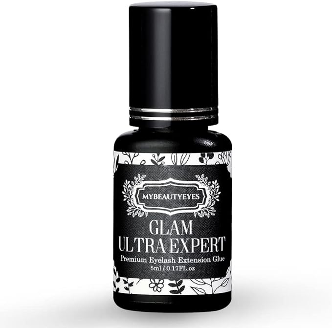 Super strong, super quick-drying eyelash extension glue/Glam Ultra Expert/semi-permanent eyelashes/drying time 1-2 seconds/lasts up to 7-8 weeks/latex free - NewNest Australia