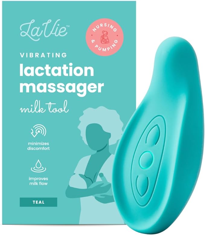 La Vie LV-TEAL-LM1-TEAL Mastitis Breast Milk Massager, Teal - NewNest Australia