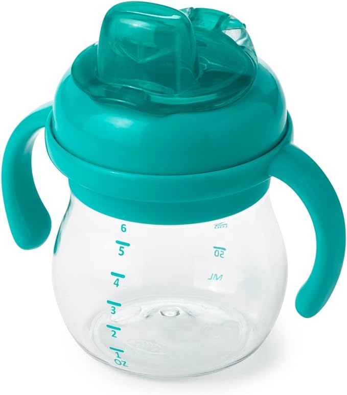 OXO Tot Glow Soft Spout Cup with Handle Teal FDOX61127500 - NewNest Australia