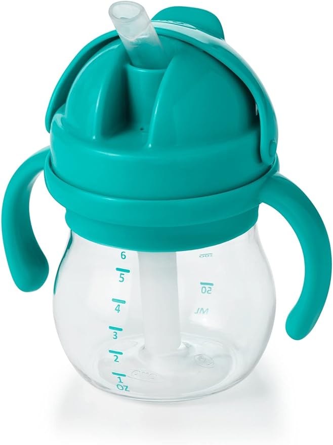 OXO Tot Straw Cup with Grow Handle teal - NewNest Australia