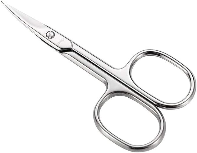 LIVINGO Eyebrow Scissors Premium Stainless Steel Cuticle Scissors Makeup Scissors with Storage Box - NewNest Australia